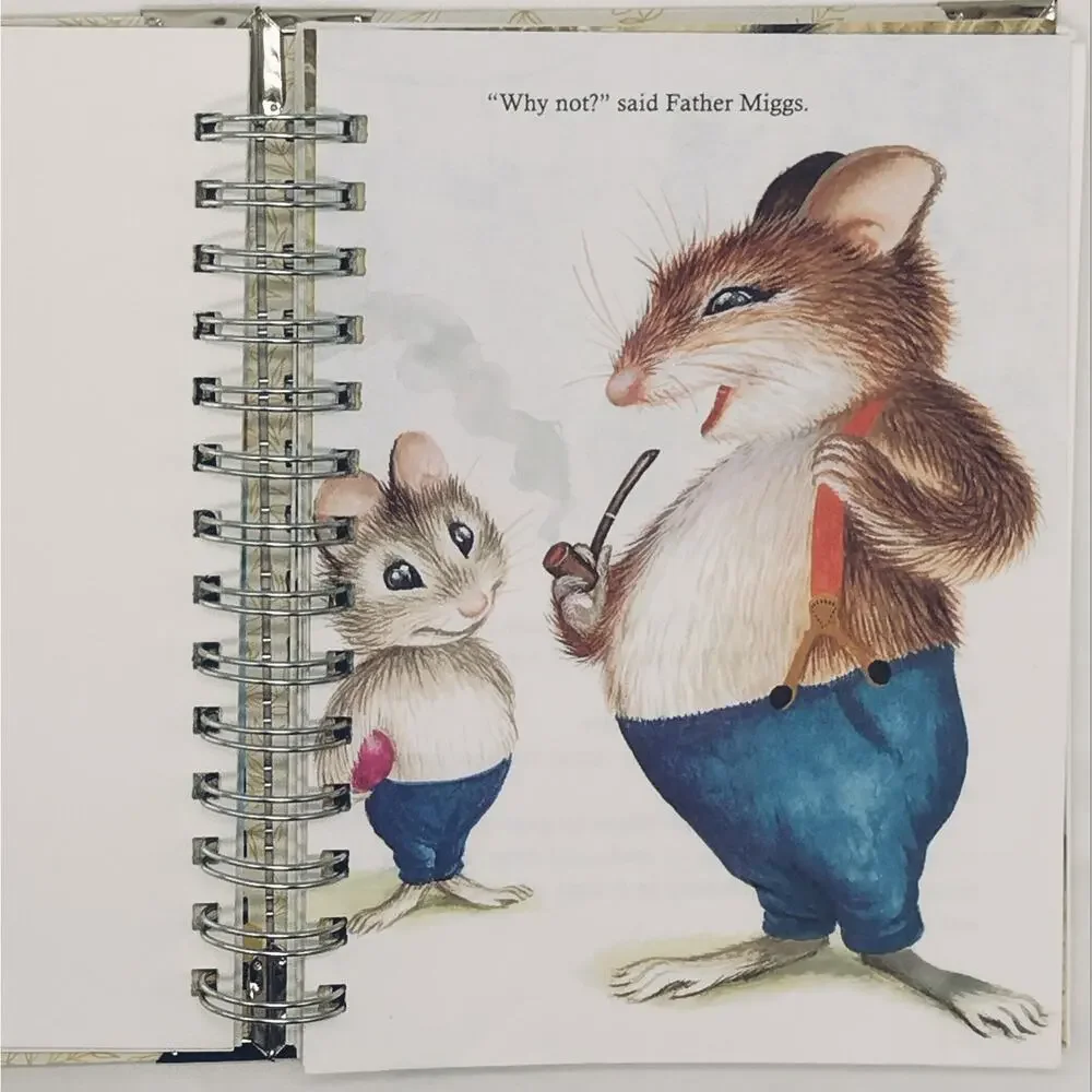 Recycled Spiral Notebook Diary, The Kitten Who Thought, Altered Book Journal